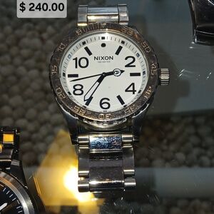 Nixon Silver and White Men's Watch